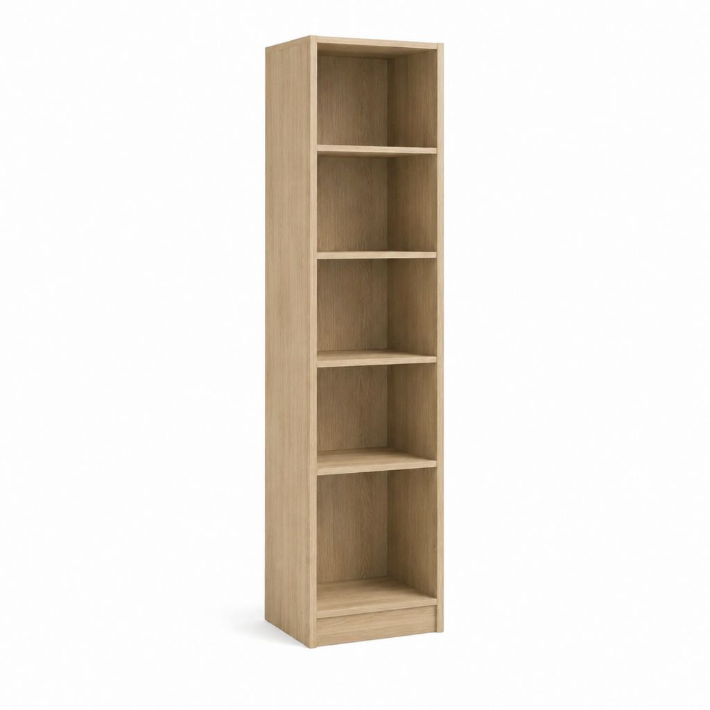 Armoire de rangement ouverte chêne clair en panneaux de particules 30 x 29 x 180 cm
